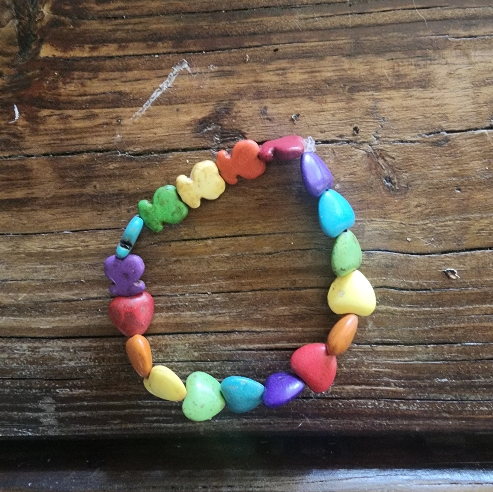 Handmade multicolored stretch Bracelet
